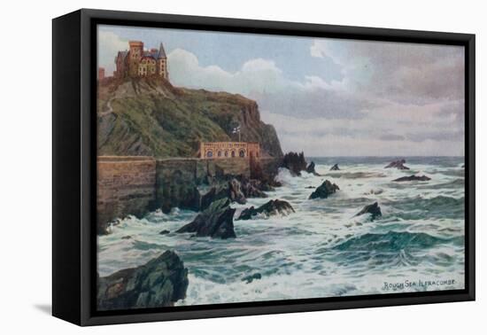 Rough Sea, Ilfracombe-Alfred Robert Quinton-Framed Premier Image Canvas