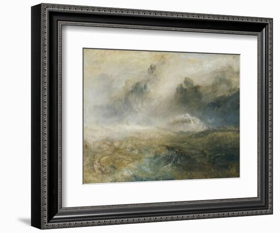 Rough Sea with Wreckage-J. M. W. Turner-Framed Giclee Print