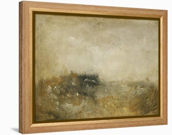 Rough Sea-J. M. W. Turner-Framed Premier Image Canvas