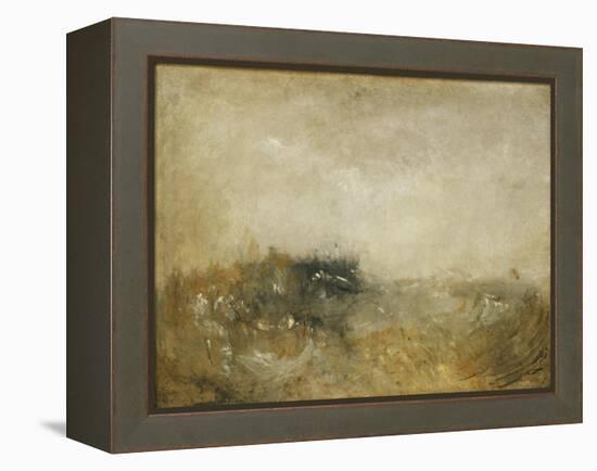 Rough Sea-J. M. W. Turner-Framed Premier Image Canvas