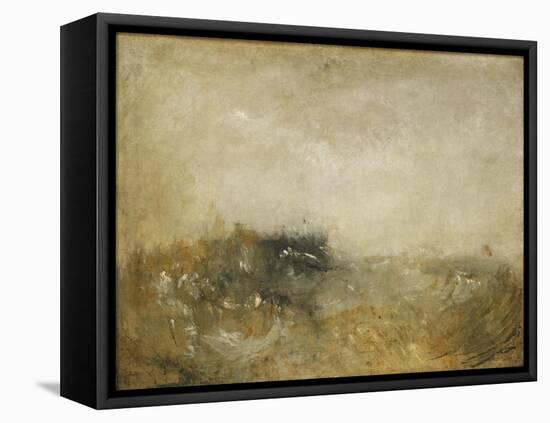 Rough Sea-J. M. W. Turner-Framed Premier Image Canvas