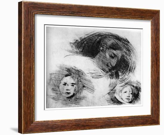 Rough Sketch, C1870-1905-Eugene Carriere-Framed Giclee Print