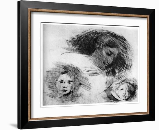 Rough Sketch, C1870-1905-Eugene Carriere-Framed Giclee Print