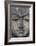 Rough Stone Buddha Face-null-Framed Premium Giclee Print