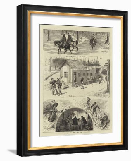 Rough Travelling in Colorado-William Ralston-Framed Giclee Print