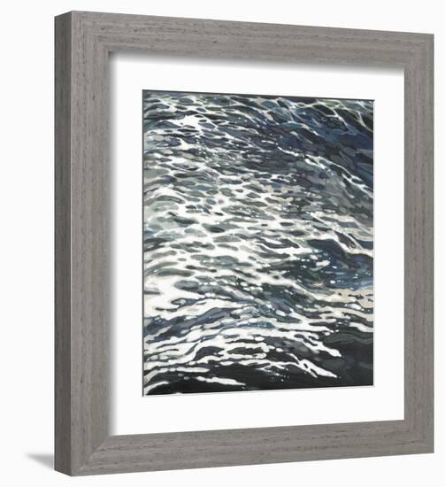 Rough Wake in Gray-Margaret Juul-Framed Art Print