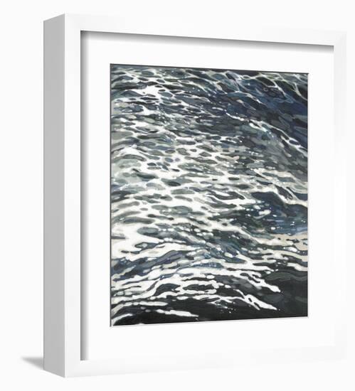 Rough Wake in Gray-Margaret Juul-Framed Art Print