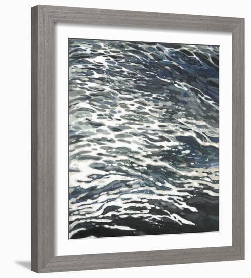 Rough Wake in Gray-Margaret Juul-Framed Art Print