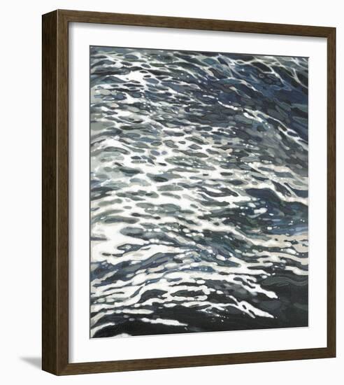 Rough Wake in Gray-Margaret Juul-Framed Art Print