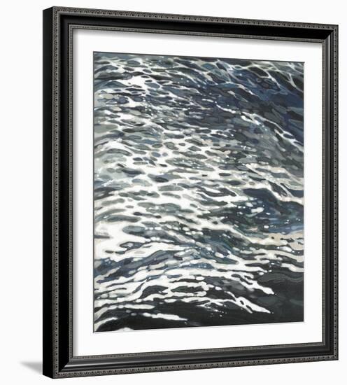 Rough Wake in Gray-Margaret Juul-Framed Art Print