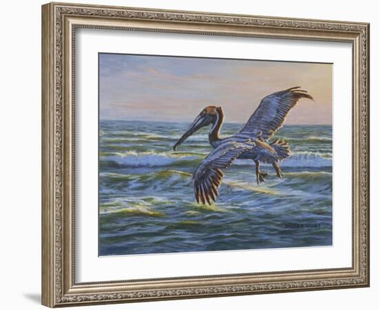 Rough Water Fishing-Bruce Dumas-Framed Giclee Print