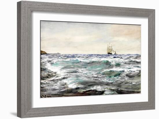 Rough Water on the Bar-Charles Napier Hemy-Framed Giclee Print