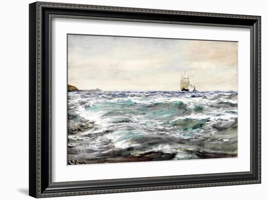 Rough Water on the Bar-Charles Napier Hemy-Framed Giclee Print