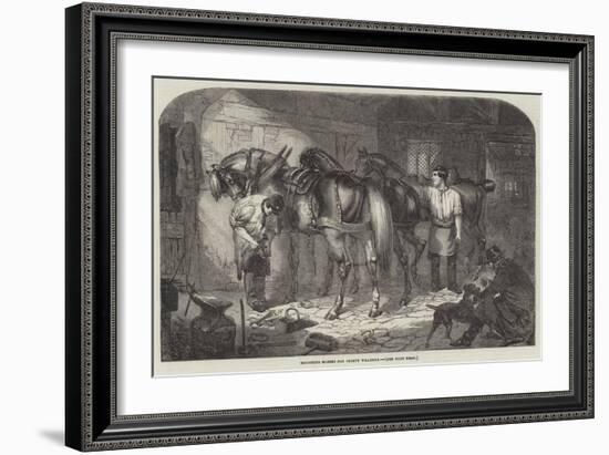 Roughing Horses for Frosty Weather-Benjamin Herring-Framed Giclee Print
