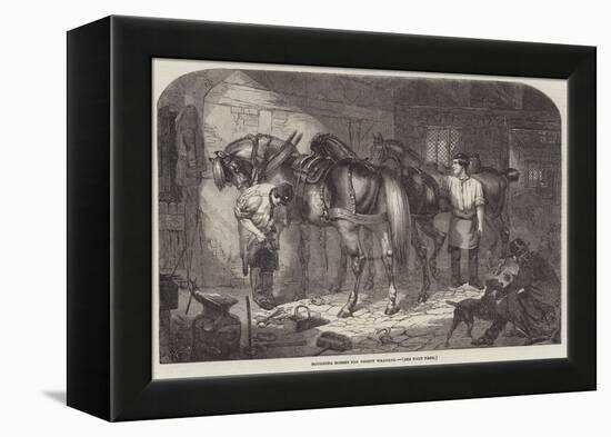 Roughing Horses for Frosty Weather-Benjamin Herring-Framed Premier Image Canvas