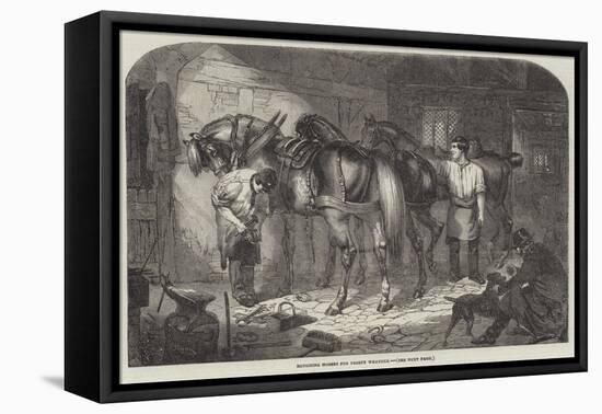 Roughing Horses for Frosty Weather-Benjamin Herring-Framed Premier Image Canvas