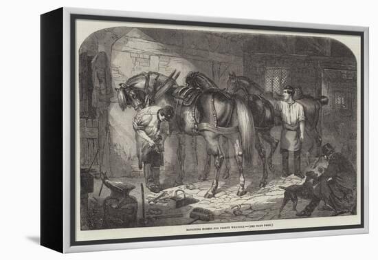 Roughing Horses for Frosty Weather-Benjamin Herring-Framed Premier Image Canvas