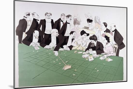Roulette at Monte-Carlo, circa 1910-Sem-Mounted Giclee Print