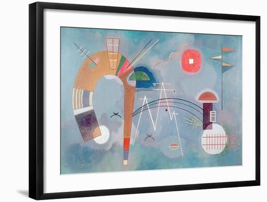 Round and Pointed, 1930-Wassily Kandinsky-Framed Giclee Print