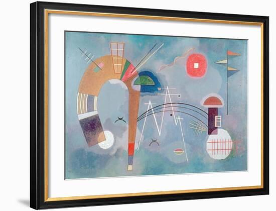 Round and Pointed, 1930-Wassily Kandinsky-Framed Giclee Print