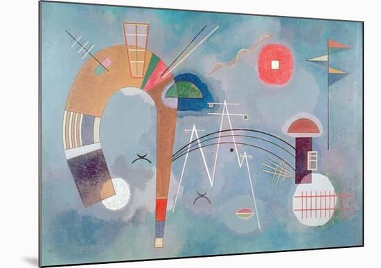 Round and Pointed, 1930-Wassily Kandinsky-Mounted Giclee Print