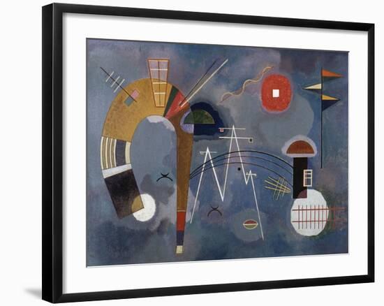 Round and Pointed-Wassily Kandinsky-Framed Giclee Print