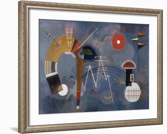 Round and Pointed-Wassily Kandinsky-Framed Giclee Print