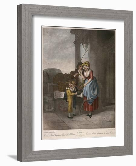 Round and Sound Fivepence a Pound Duke Cherries, Cries of London, C1870-Francis Wheatley-Framed Giclee Print