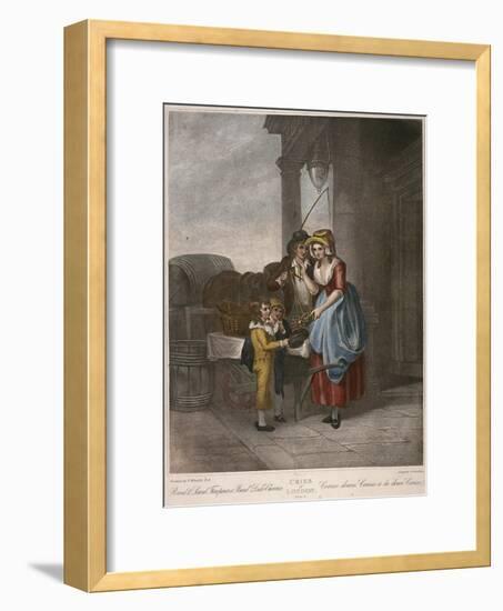 Round and Sound Fivepence a Pound Duke Cherries, Cries of London, C1870-Francis Wheatley-Framed Giclee Print