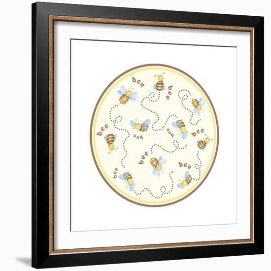 Round Bee 1-Maria Trad-Framed Giclee Print