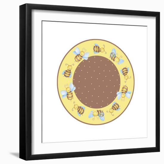 Round Bee 2-Maria Trad-Framed Giclee Print