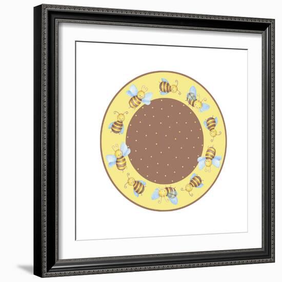 Round Bee 2-Maria Trad-Framed Giclee Print