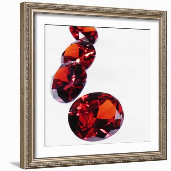 Round Cut Rubies-null-Framed Photographic Print