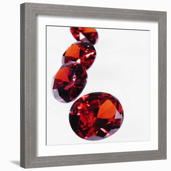 Round Cut Rubies-null-Framed Photographic Print