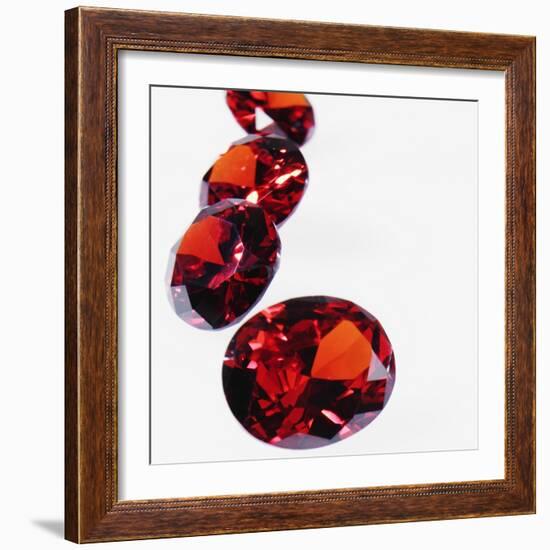 Round Cut Rubies-null-Framed Photographic Print