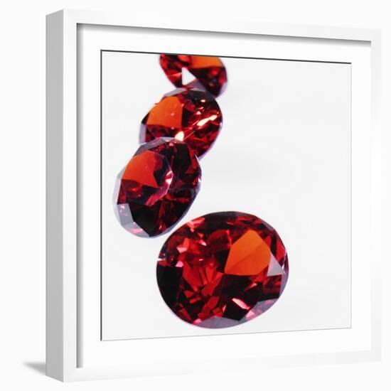 Round Cut Rubies-null-Framed Photographic Print