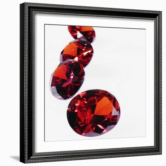 Round Cut Rubies-null-Framed Photographic Print