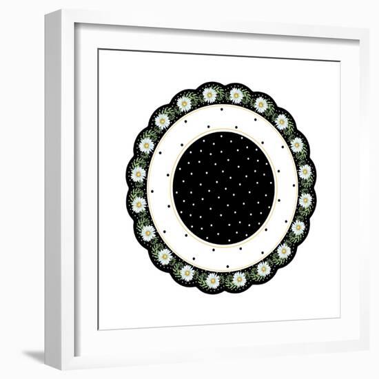 Round Daisies A-Maria Trad-Framed Giclee Print