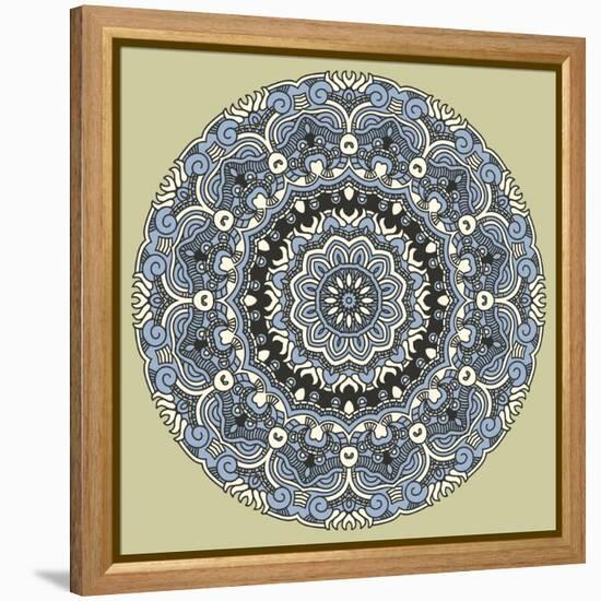 Round Decorative Design Element-epic44-Framed Stretched Canvas