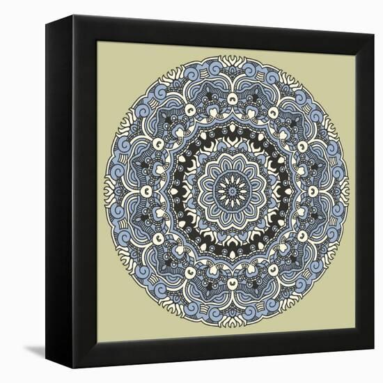 Round Decorative Design Element-epic44-Framed Stretched Canvas