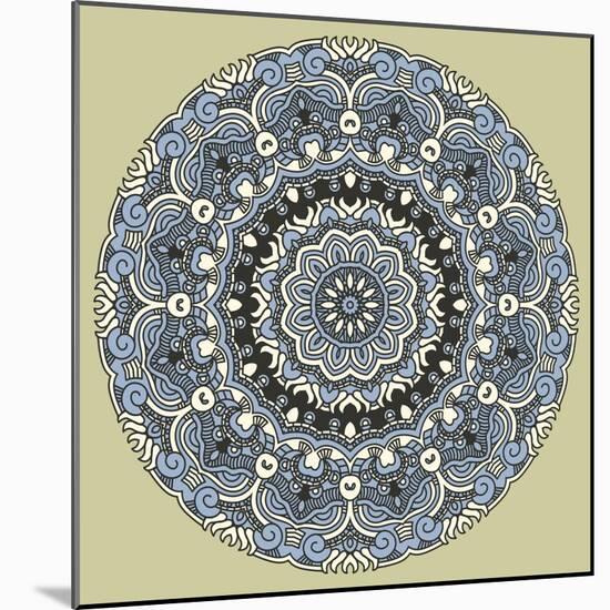 Round Decorative Design Element-epic44-Mounted Art Print