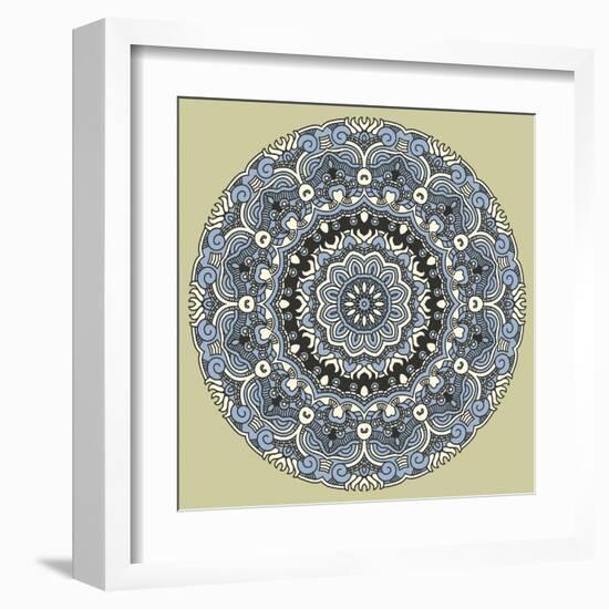 Round Decorative Design Element-epic44-Framed Art Print