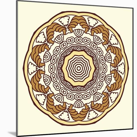 Round Decorative Design Element-epic44-Mounted Art Print