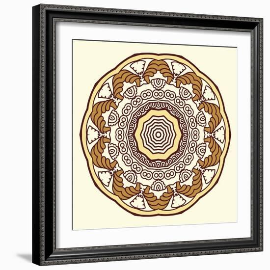 Round Decorative Design Element-epic44-Framed Art Print