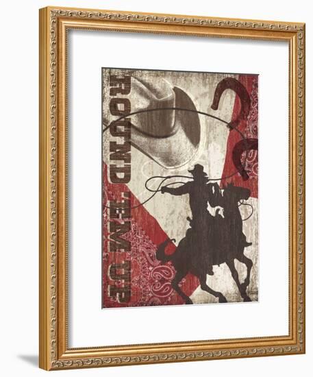 Round 'Em Up-Tandi Venter-Framed Giclee Print