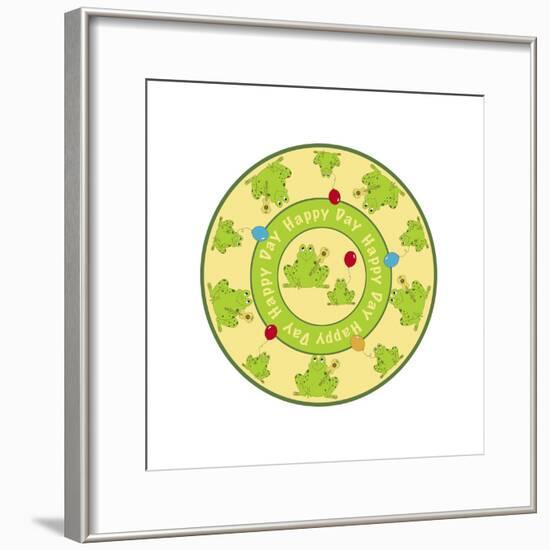 Round Frogs-Maria Trad-Framed Giclee Print