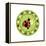 Round Lady Bug-Maria Trad-Framed Premier Image Canvas