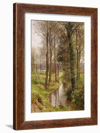 Round My House: the Mill Stream, Ockham, 1880-86 (W/C and Gouache)-Henry Sutton Palmer-Framed Giclee Print