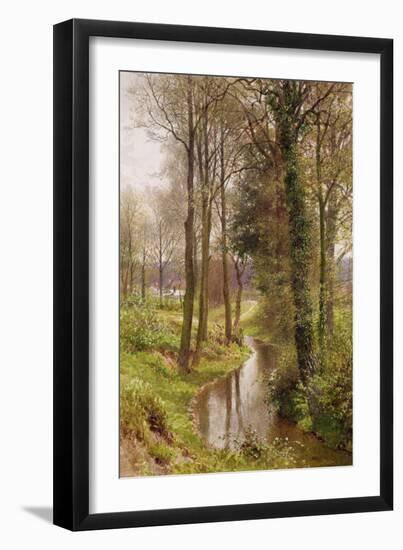 Round My House: the Mill Stream, Ockham, 1880-86 (W/C and Gouache)-Henry Sutton Palmer-Framed Giclee Print