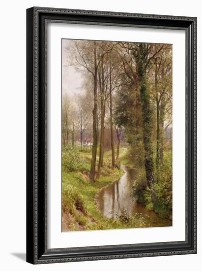 Round My House: the Mill Stream, Ockham, 1880-86 (W/C and Gouache)-Henry Sutton Palmer-Framed Giclee Print